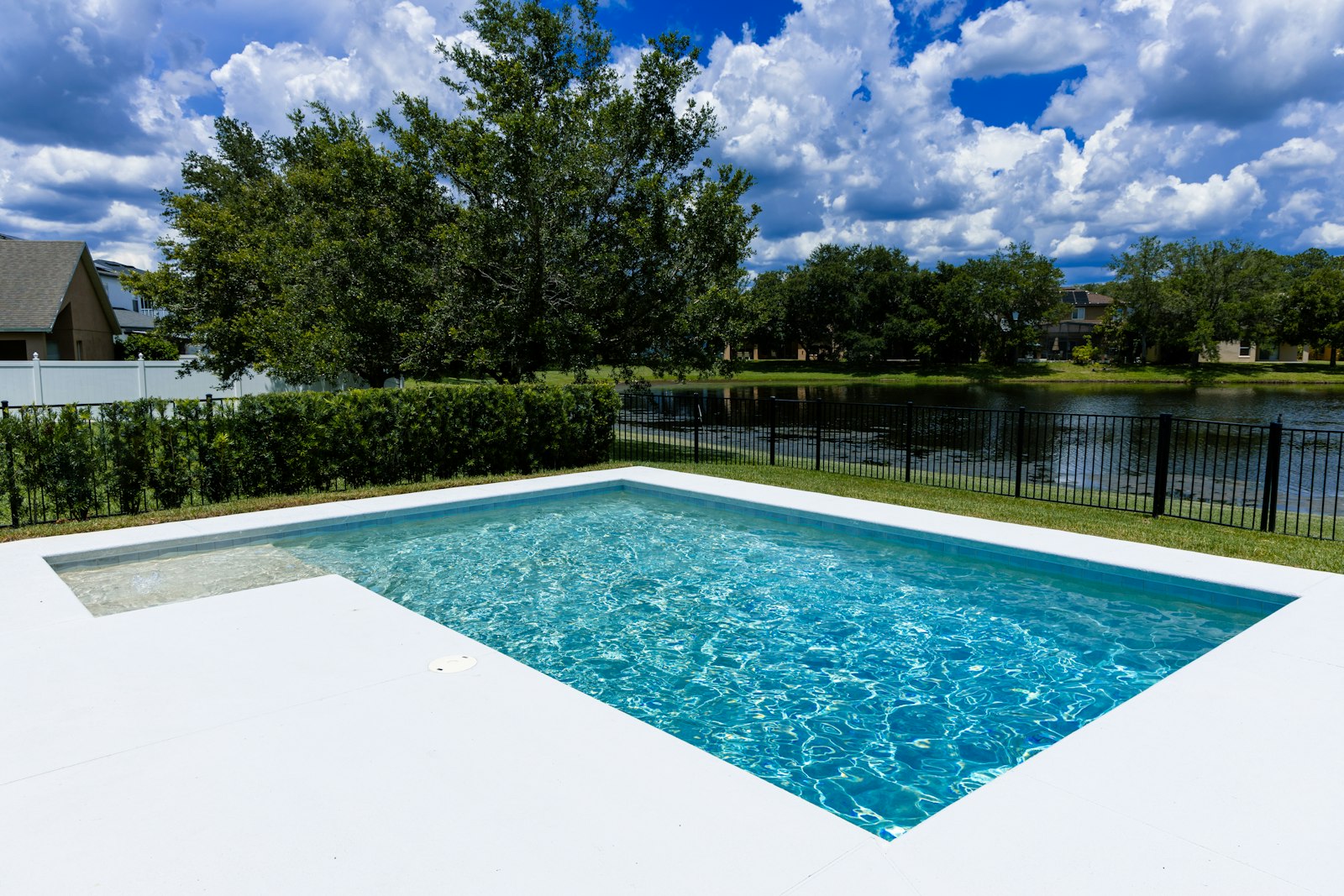 Custom inground pool installation
